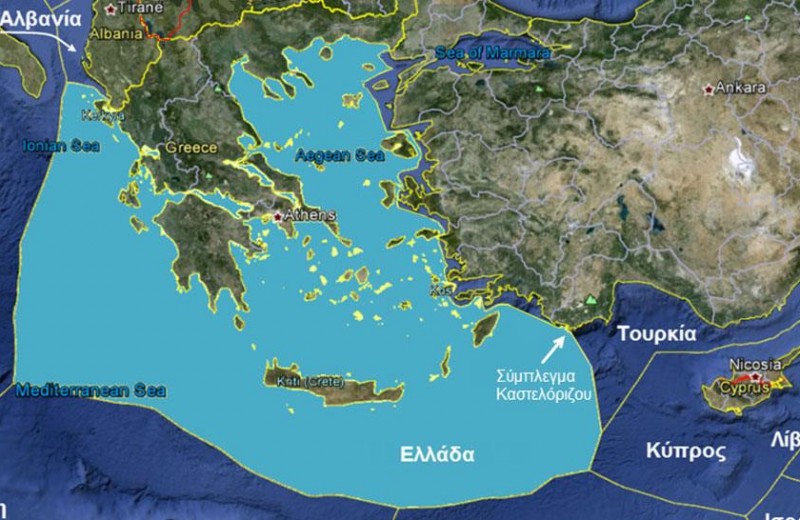 Η οριοθέτηση της ελληνικής ΑΟΖ  θα καθοριστεί βάσει του διεθνούς δικαίου 